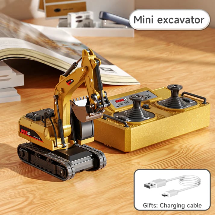 π 1:64 Premium Alloy Mini RC Construction Set β Forklift, Excavator & Dump Truck