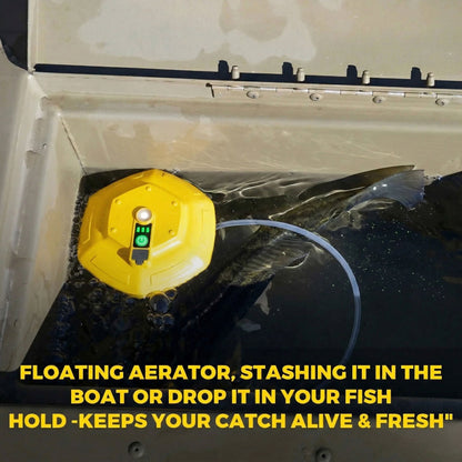 Portable Bait Aerator Pump – Rechargeable & Floating