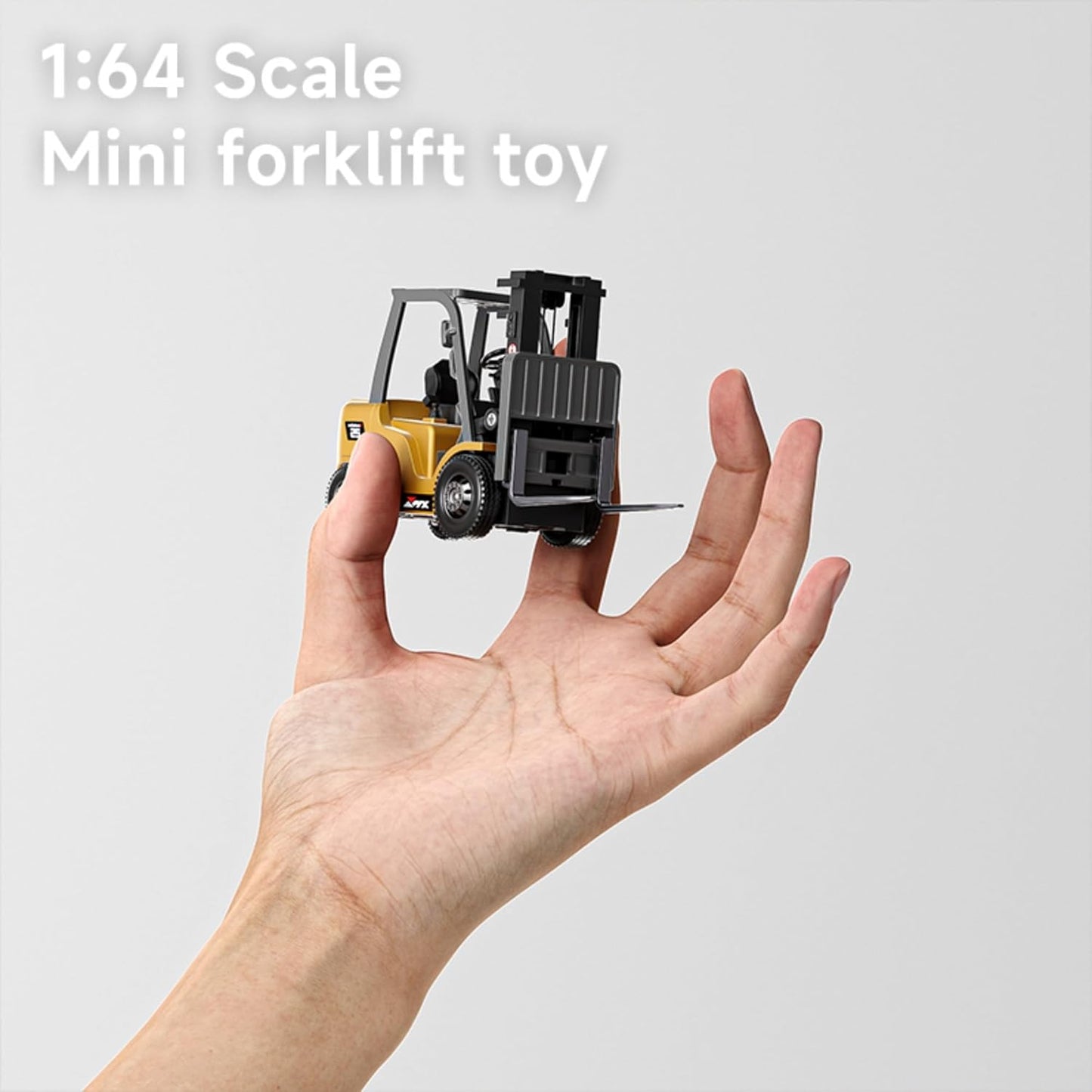 🚜 1:64 Premium Alloy Mini RC Construction Set – Forklift, Excavator & Dump Truck