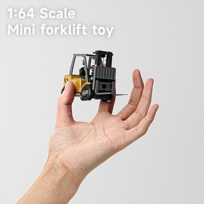 🚜 1:64 Premium Alloy Mini RC Construction Set – Forklift, Excavator & Dump Truck